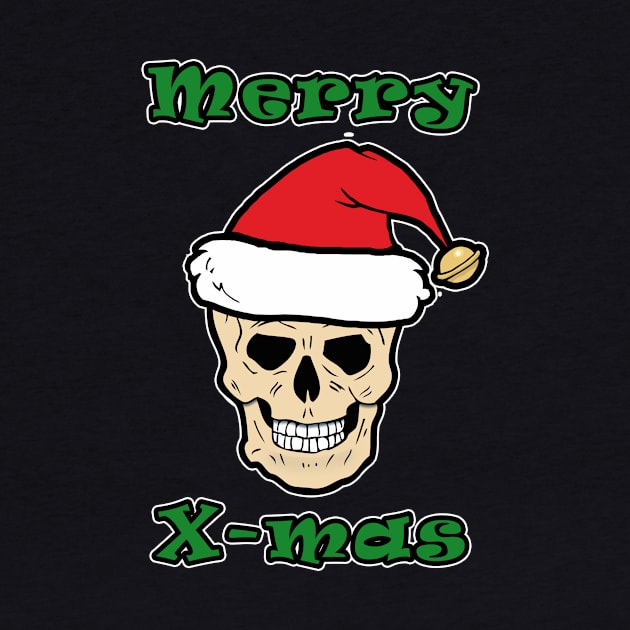 Merry X-mas Skull by RockettGraph1cs